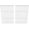 Ekena Millwork Rubik Architectural Grade PVC Ceiling Medallion, 34"OD x 3"ID x 11 3/4"C x 1"P, Two-Piece CMP34RK2-03000 - alternate 2